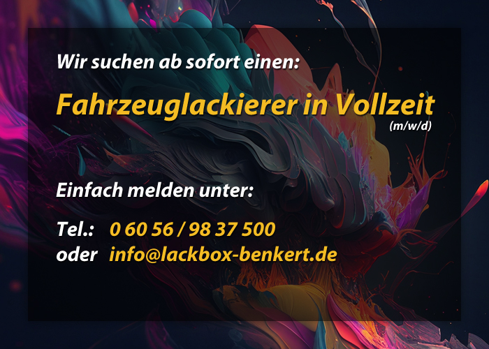 Fahrzeuglackierer in Vollzeit